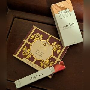 Laura Geller Face Palette and Cover Lock Foundation And Lipgloss Set